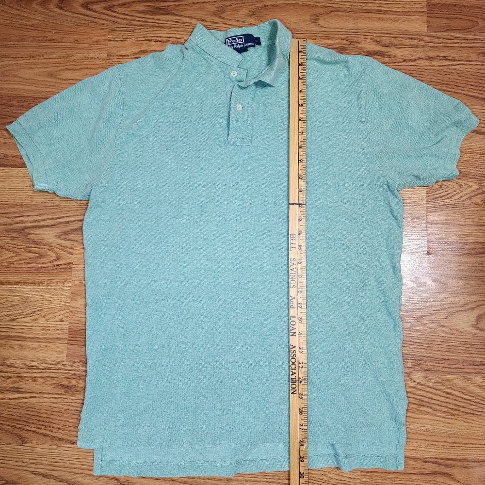 Polo Ralph Lauren Men’s Polo‎ Shirt Large Classic Fit Purple Pony Logo VTG - Picture 7 of 10